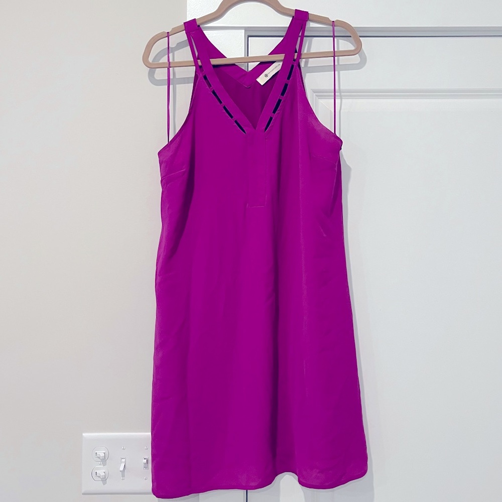 Bright purple summer dress, size L